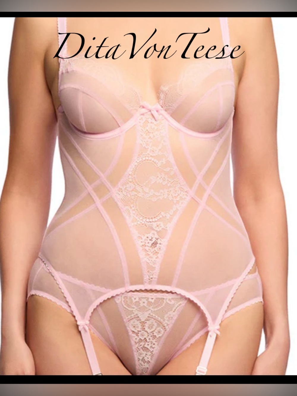 DITA VON TEESE - NWT Muse Bustier Pink